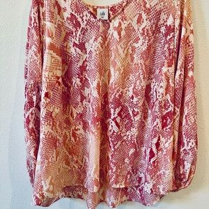 Pink and White Blouse by Cabi